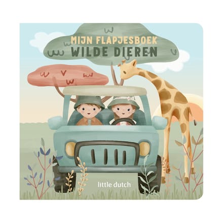 Little Dutch Mijn flapjesboek wilde dieren Green unisex