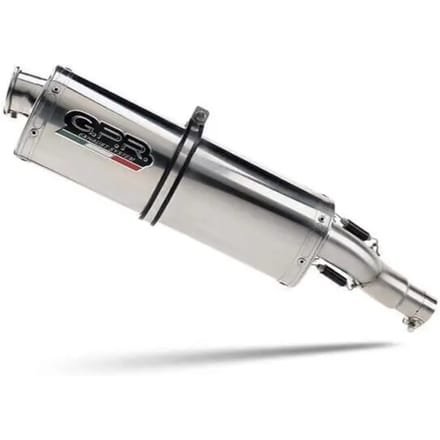 Gpr Exclusive Trioval Mid Line System V-strom Dl 650 04-11 Gehomologeerde Uitlaatdemper Zilver Homologated