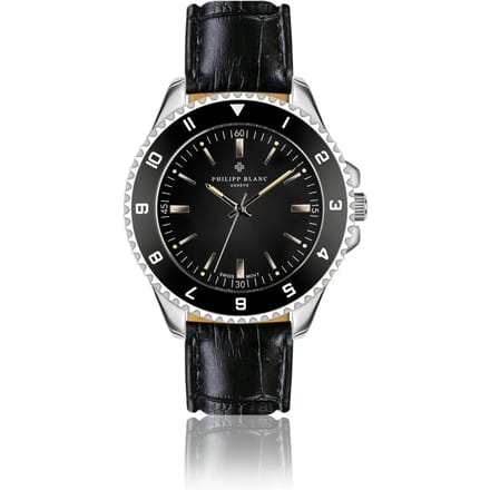 Krokodillenleren horloge Philipp Blanc Avenches