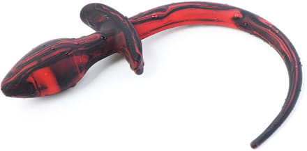 Smart Moves - Buttplug met Puppy Tail - Rood/Zwart