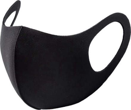 Wasbaar Mondkapje Zwart Wasbaar Mondmasker Elastisch Mondkapjes