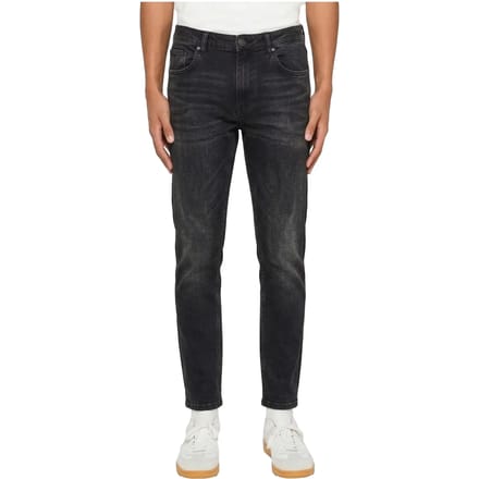 Urban Classics - Basic Slim Fit Jeans Broek rechte pijpen - Taille, 42 inch - Zwart