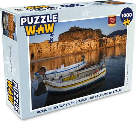 Puzzel Boten - Water - Palermo - Legpuzzel - Puzzel 1000 stukjes volwassenen