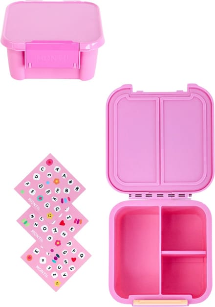 MontiiCo Bento 2 snackbox - lekvrije snackdoos - 2 vakjes - Floss / Friends Forever