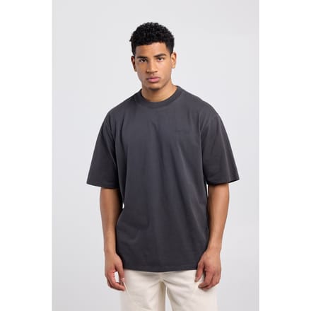 America Today Edo Black Stone Washed Maat: M | Basic T-Shirts Outlet | Heren | Zwart