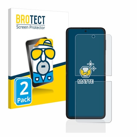 BROTECT - Screenprotector voor Samsung Galaxy Z Flip 3 5G - Folie Beschermfolie matte 2 Stuks