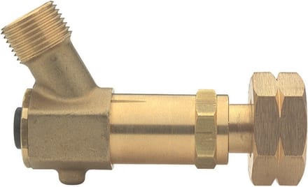 SIEV slangbreukventiel 3054, messing, aansl inlaat shell, 3/8"L