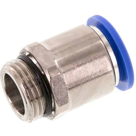 16mm x G1/2'' Messing/PA 66 Insteekfitting Buitendraad NBR