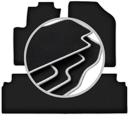 CARLUX-SILVER automatten voor: Hyundai ix20 minivan (2010-2018)