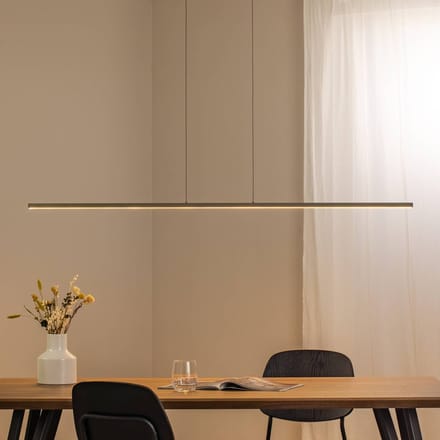 Nowodvorski Lighting LED hanglamp BAR, olijfgroen, lengte 150 cm, metaal, 32 W