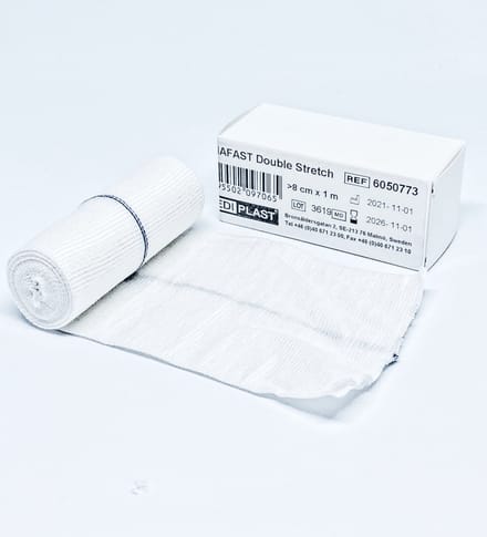 Danafast Buisverband 7.5cm x 1m Double Stretch - benen, armen en dijen  - 3 stuks