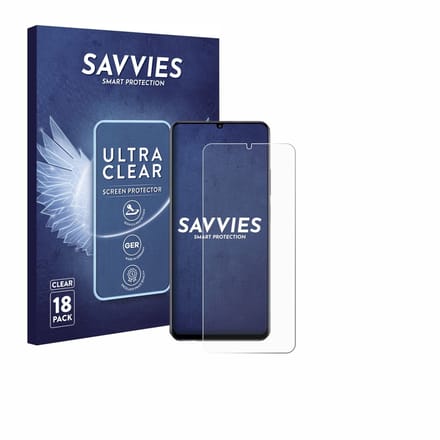Savvies - Screenprotector voor realme Note 70 - Folie Beschermfolie transparant 18 Stuks