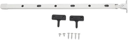 Kasraamopener - Ventilatiehouder - Temperatuurregeling - Aluminium constructie - 39 cm - Zilverkleurig