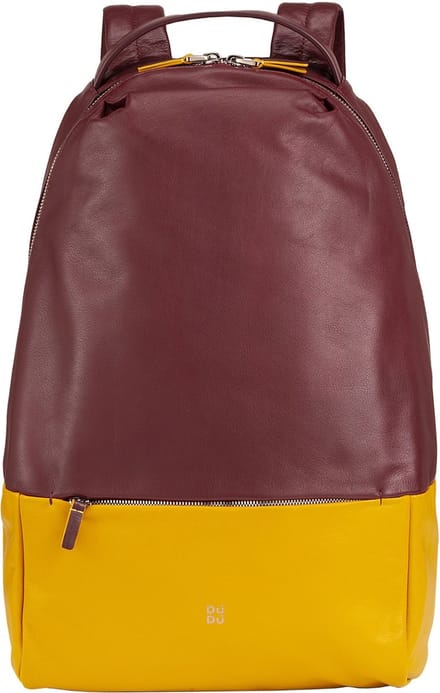 DuDu Rio Dagrugzak Leder 37 cm - burgundy