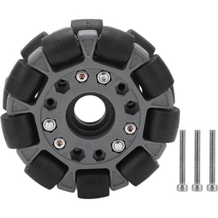 100mm Dubbel Plastic Omni Directioneel Wiel Belasting 20KG voor Platform Robot Kit 14049