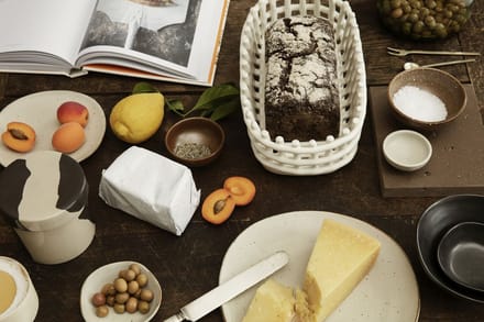 Ferm Living Keramiek mandje - off white