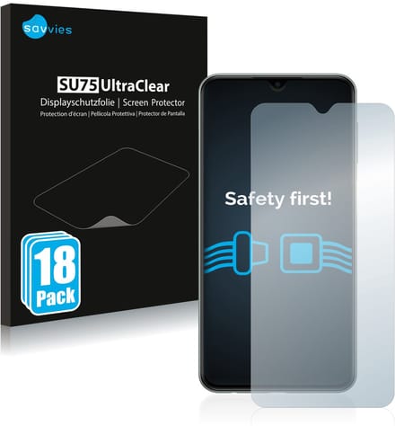 Savvies - Screenprotector voor Samsung Galaxy M33 - Folie Beschermfolie transparant 18 Stuks