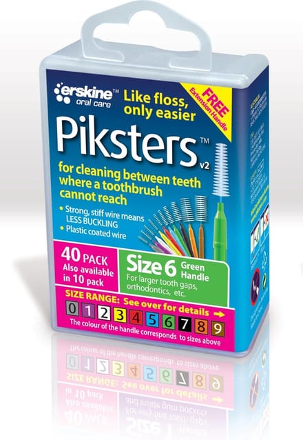 Piksters Ragers Maat 6 Groen 3-5 mm - 40 stuks