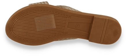 Mode-mania Dames Slipper | Taupe | Maat: 38