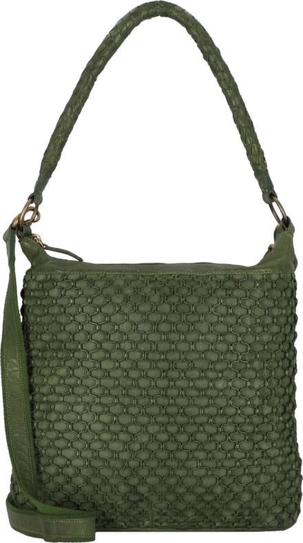 Greenland Nature Femi & Nine Leren Schoudertas 39 cm - Dames - green
