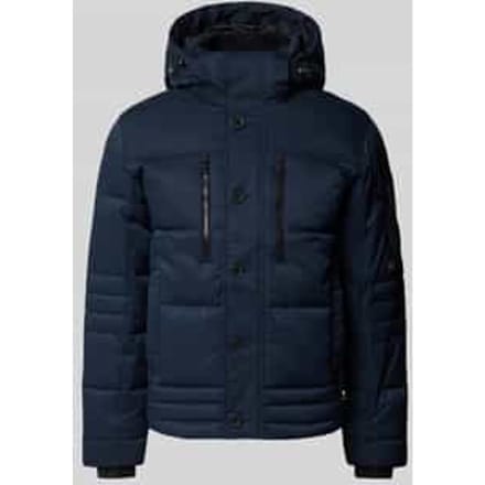 Tom Tailor - Pufferjas met afneembare capuchon - Maat M - sky captain blue