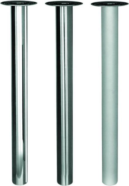 Tafelpoot Cento dun hoogte 720 - 740 mm kleur Rvs-Look