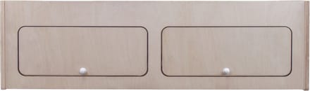 Bovenkast camperbusje - natuurlijk - 120cm x 35cm x 35cm - 2-deurs