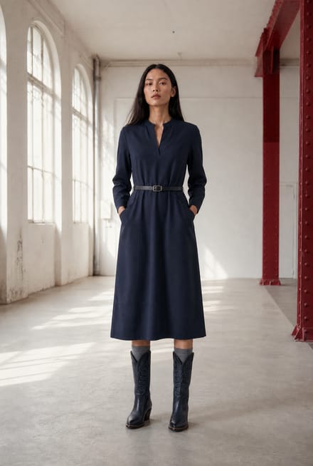 Lalla dress technical jersey | Blue - Blue / S