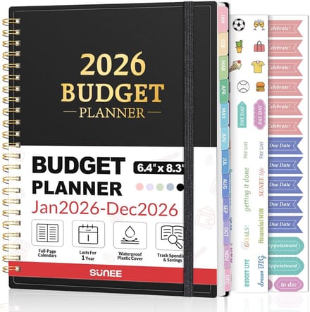 Maandelijkse Budgetplanner 2025 - A5 Formaat Financiën & Onkostentracker