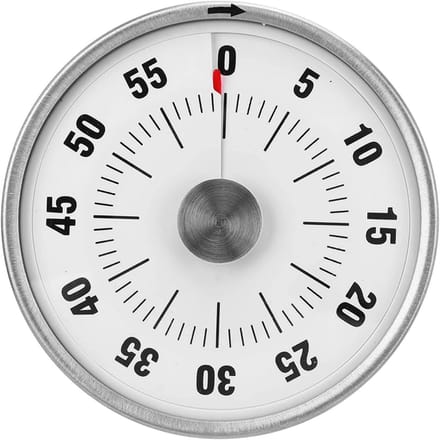 Visuele Timer - Mechanische Keukentimer - Tijdbeheer Verbeteren - Magnetisch Zuigontwerp - 9 x 9 x 5 cm
