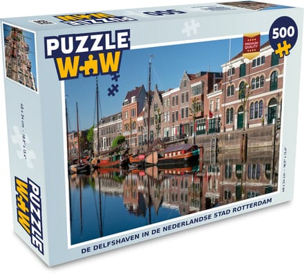 Puzzel Rotterdam - Zomer - Reflectie - Legpuzzel - Puzzel 500 stukjes