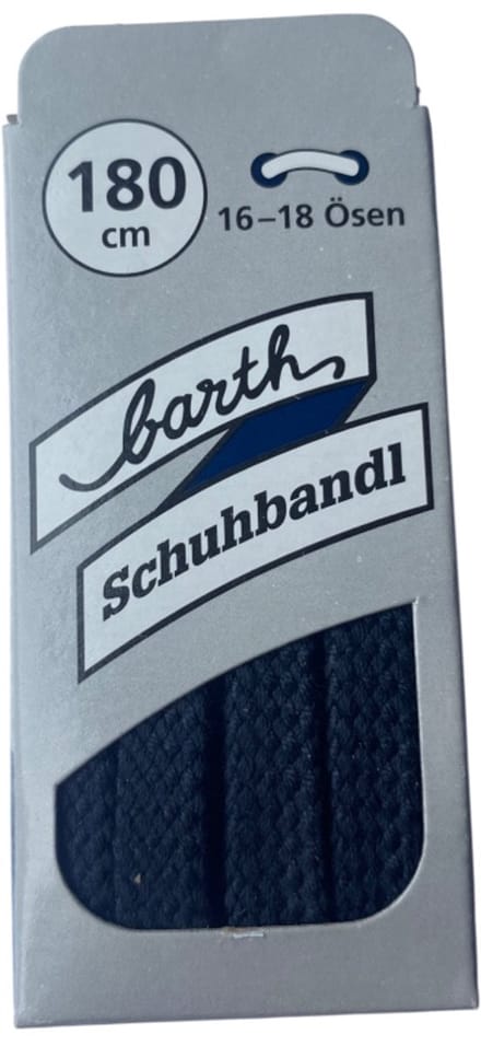 Veters - Donker Grijs - Platte - 180 CM  (Barth)