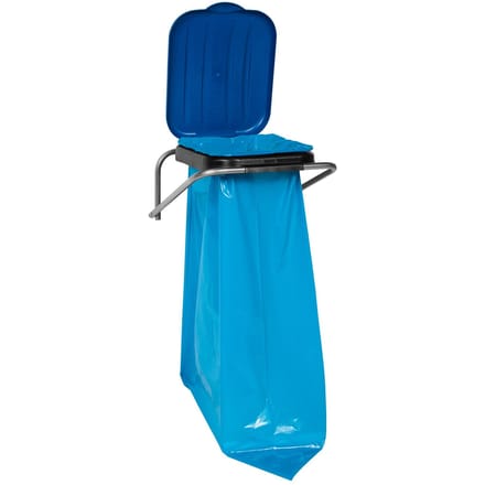 GSG24 - Wandhouder voor Afvalzakken - 120L - Blauw - Zware Constructie