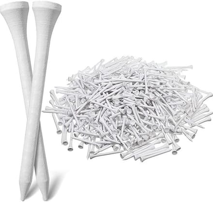 Witte golftees - Houten tees - Wintergolftees - 50 stuks