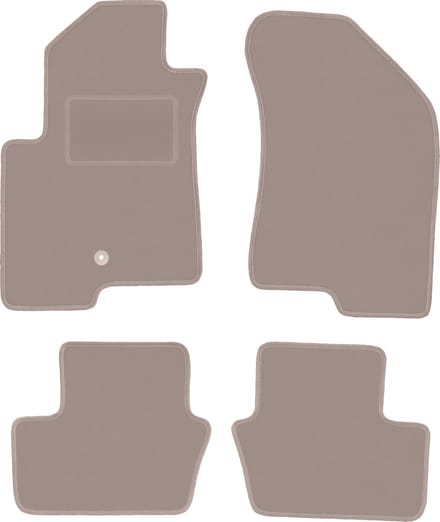 Beige veloursmatten voor: Jeep Compass MK49 SUV (2007-2017)