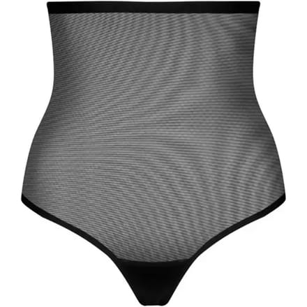 Bye Bra Vormende Tule String met Hoge Taille Zwart S