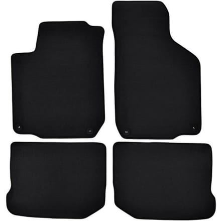 Tapis de sol - VW - Golf 4 - Noir - 4 pièces - Antidérapant et imperméable