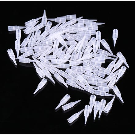 100 Stuks Set Tattoo Naaldtip Dop Naaldbuis Machine Toevoer Semi Permanente Make-up Accessoire 5R gray