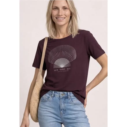 Shirt met ronde hals en foliedetails