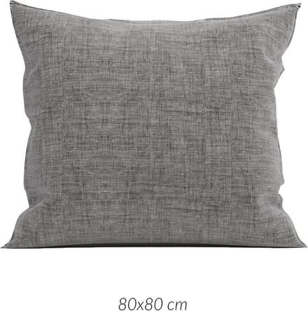 Zohome Lino Kussensloop - Antraciet - 80x80cm - Antraciet