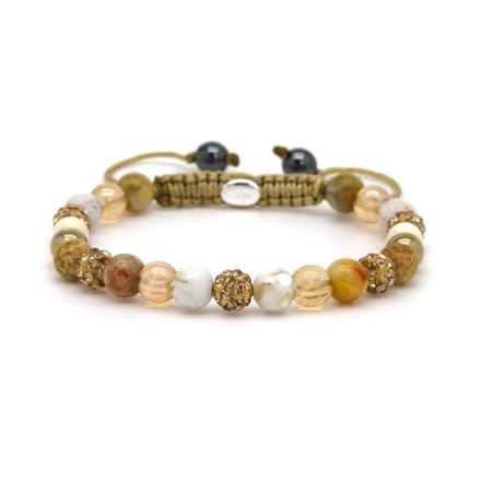 Karma Armband Spiral Mindy XS Gold Crystal