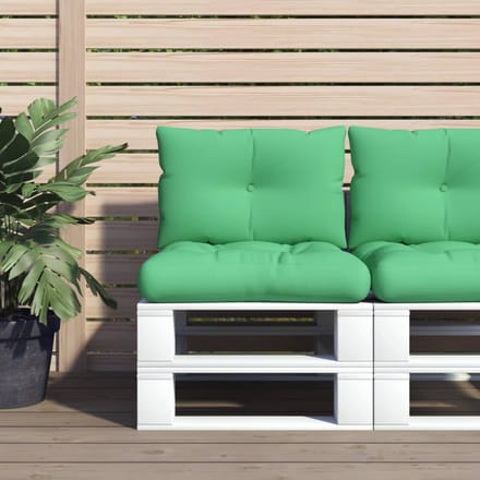 vidaXL - Palletkussens - 2 - st - stof - groen