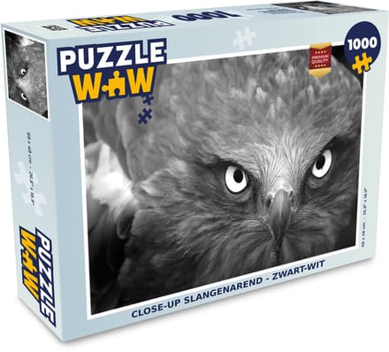 Puzzel Arend - Zwart - Wit - Legpuzzel - Puzzel 1000 stukjes volwassenen