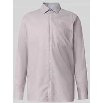 Regular fit zakelijk overhemd van zuivere katoen model 'New Kent Patch'