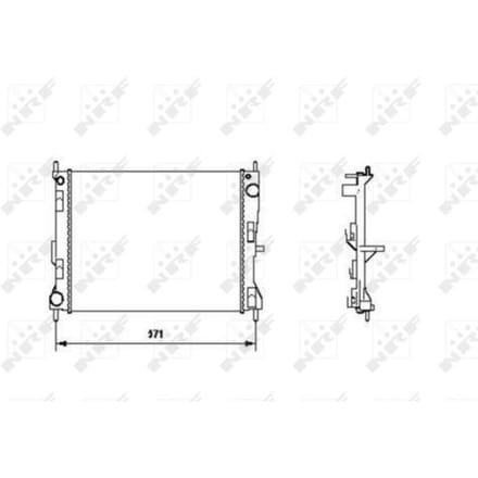 Radiator, motorkoeling NRF 58188