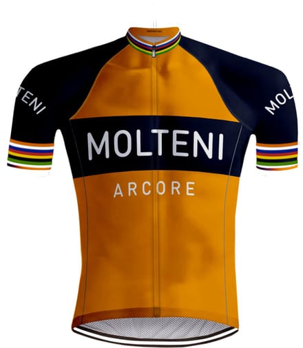 Retro Wielershirt Molteni Oranje - REDTED - M