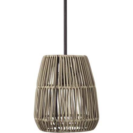 PR Home buiten hanglamp Saigon, grijs, Ø 18 cm, snoer 2,5m