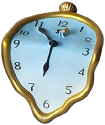 Beeldje dali - De klok - Salvador Dali beeldje - 8 cm