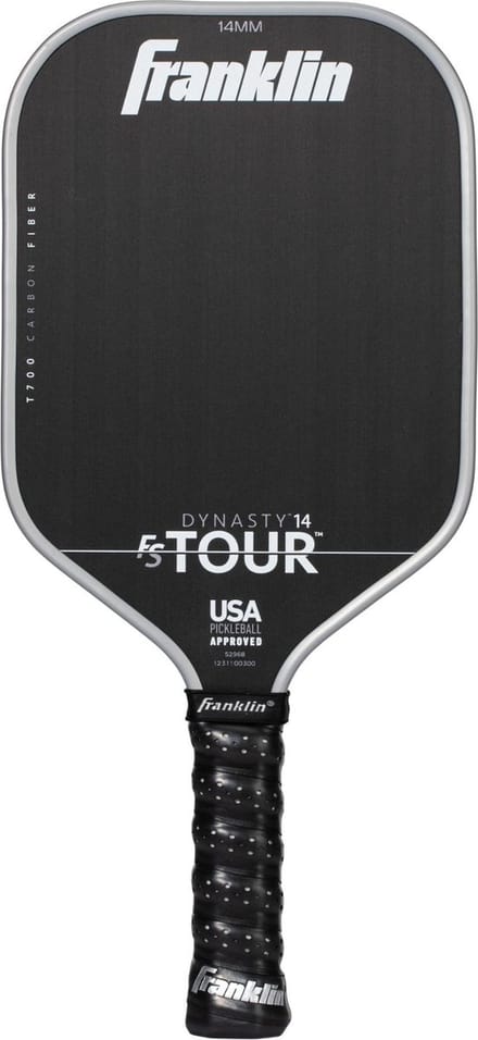 Franklin Pickleball Paddle - Carbon Fiber Racket - 14mm - Grijs.