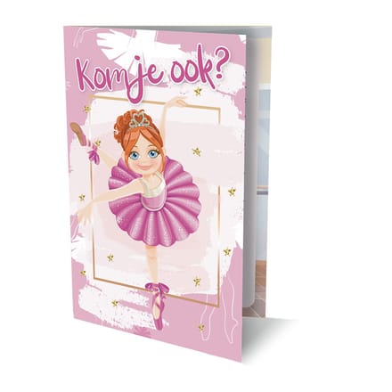Ballerina - Uitnodiging Pk 949 / Set Van 6